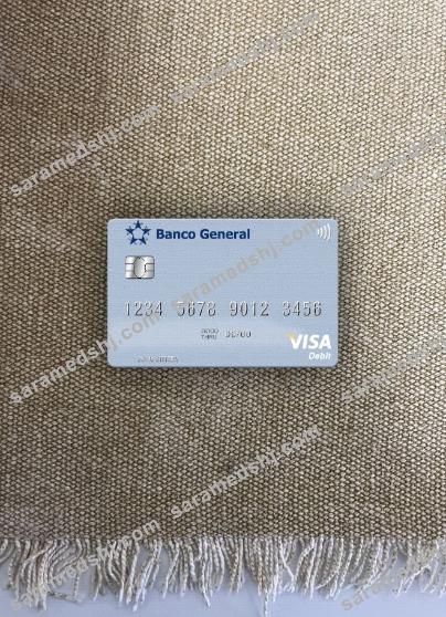 Panama Banco General visa debit card photolook front